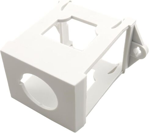 ZZHXSM 2PCS Button Switch DIN Rail Mounting Bracket 22mm Button Rail Mount Adapter Fixed Seat Insulated Switch Suitable for Potentiometer Emergency Stop Button Switch White in Saudi Arabia
