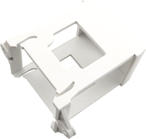 ZZHXSM 2PCS Button Switch DIN Rail Mounting Bracket 22mm Button Rail Mount Adapter Fixed Seat Insulated Switch Suitable for Potentiometer Emergency Stop Button Switch White in Saudi Arabia