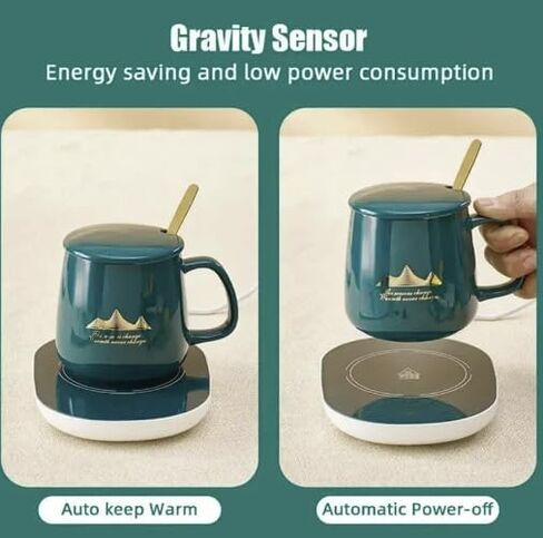 Generic Cafe Cup Warmer with Smart Thermostatic Coaster, Suitable for Home and Office, Suitable for Hot Coffee, Tea, Milk, Water, Portable and Waterproof., 750427866904 in Saudi Arabia
