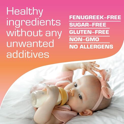 علكة Mood Mingle العضوية للرضاعة الطبيعية ودعم ما بعد الولادة - مع نبات الشوك المبارك، وبذور الشمر، وشوك الحليب، والمورينجا، وليسيثين عباد الشمس، وفيتامين D3 $ B12 - زيادة إنتاج الحليب من إنتاج الحليب in Kuwait