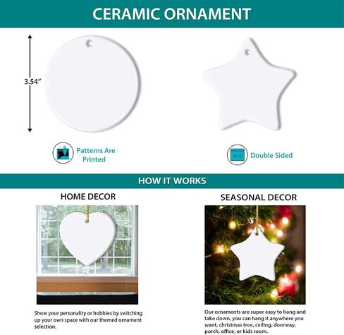 Artsy Woodsy Coffee Cup شجرة عيد الميلاد 2D مسطحة (ليست زخرفة ثلاثية الأبعاد) زخارف سيراميك 2023، ولكن أول زينة معلقة للقهوة للعطلات، عشاق القهوة الساحرة، هدية تذكارية لباريستا in Kuwait