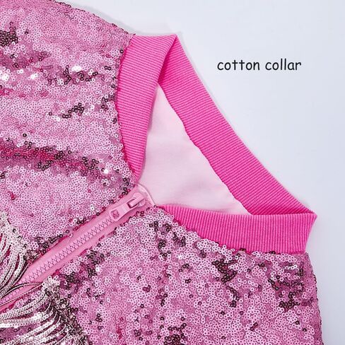 CHENBAO سترة مطرزة بالترتر للنساء سباركلي بومبر اسكواش عصري لامع معطف السيدات بريق حفلة عيد ميلاد عطلة الملابس in Kuwait