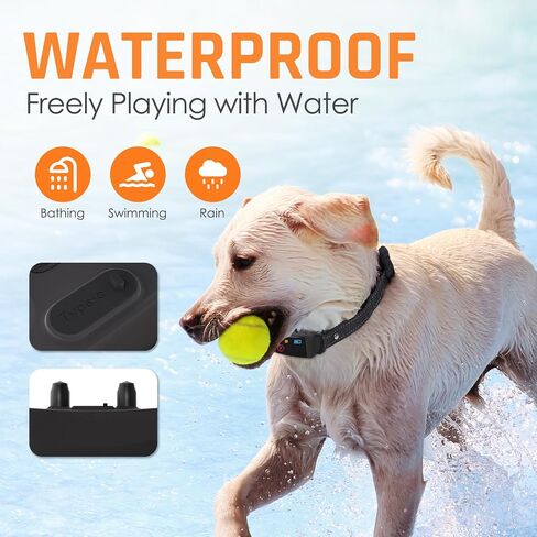 Dog Shock Collar with Remote - LINKPETOU Upgrated Electric Dog Training Collar with Beep, Vibration, Safe Shock, Rechargeable Waterproof e Collar for Small Medium Large Dogs (1 Collar+ 1 Remote) in Saudi Arabia