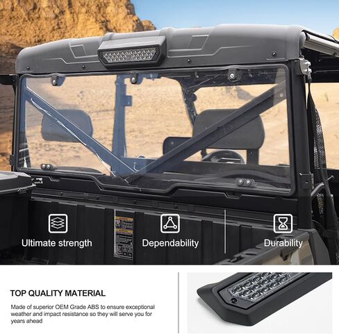 Kiwi Master Rear LED Work Light for 2018-2024 Polaris Ranger XP 1000/ Crew, 2020-2024 Ranger 1000/ Crew Accessories Replace OEM # 2889672 in Saudi Arabia