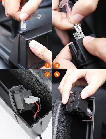 Savadicar Dual USB Car Charger Socket for GT-3 Shifter Storage Box Organizer in Saudi Arabia