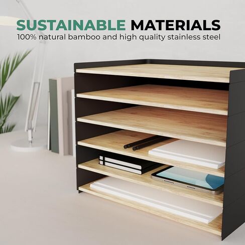 Prosumer's Choice 3-Tier Desktop Organizer, Desk Accessories - Letter Tray for Home or Office - Desk Organization with US Letter Paper Size Drawers for Folders, Mail Organizer, Document Holder in Kuwait