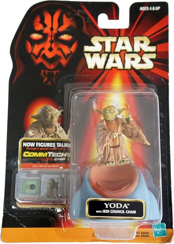 Star Wars, Episode I Action Figure, Yoda with Council Chair [Error Missing Episode I on Card], 3.75 Inches in Saudi Arabia