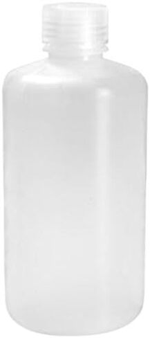 PSC 486214 زجاجة ذات فم ضيق من مادة البولي بروبيلين مع غطاء SCREWCAP، 32 أونصة (1 لتر)، بوصة مكعبة، درجة C، بولي بروبيلين in Kuwait