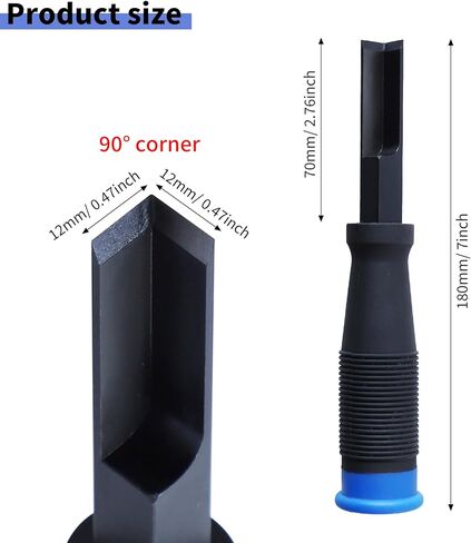 إزميل زاوية RUITOOL، إزميل نقر مربع، أداة إزميل خشبية لقطع الزوايا المربعة، تركيب الباب، نحت الخشب، التأطير، أدوات النجارة in Kuwait