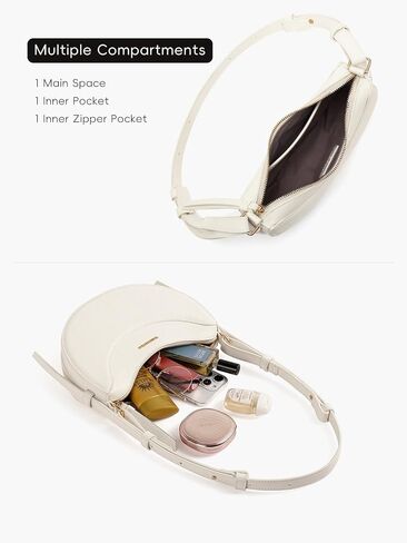 WESTBRONCO Crescent Shoulder Bags for Women Leather Crossbody Bag Designer Shoulder Handbags Purse Hobo bag in Saudi Arabia