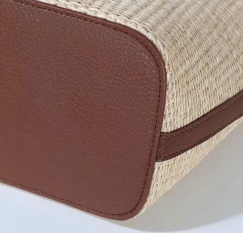 حقيبة القش للنساء حقيبة الشاطئ القش حمل حقيبة الفرنسية الرجعية حقيبة كتف حقيبة يد الصيف المنسوجة حقيبة المتشرد 2024 حقيبة تسوق السفر الحقائب in Kuwait