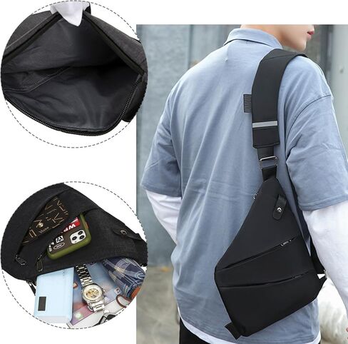 حقيبة سفر واندر بلس مضادة للسرقة، حقيبة صدر مقاومة للماء، حقيبة كتف متعددة الجيوب للرجال والنساء in Kuwait