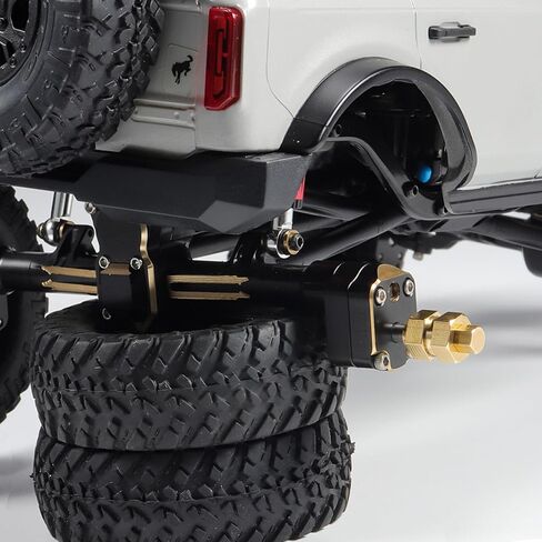 SCX24 Brass Wheel hex Hub Extenders 4pcs 8mm(+4mm) with Nuts 1.0 Wheel Rims Adapter for 1/24 RC Crawler SCX24 Bronco C10 Gladiator AX24 SCX24 Upgrades Accessories (SCX24 Brass Wheel hex Hub 8mm) in Saudi Arabia