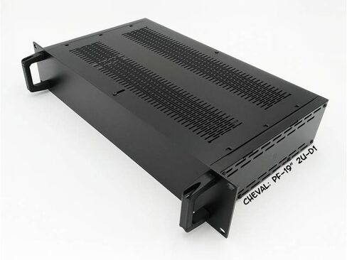 حامل حامل إلكتروني متعدد الأغراض من الألومنيوم بالكامل من Cheval مقاس 19 بوصة 2U-D2 (حجم الخزانة (مم): العرض 425 مم. × الارتفاع 83.1 مم. × الطول 335 مم.) حزمة مسطحة مع زوج واحد من الألومنيوم in Kuwait