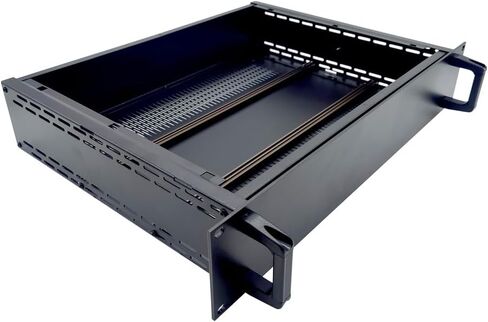 حامل حامل إلكتروني متعدد الأغراض من الألومنيوم بالكامل من Cheval مقاس 19 بوصة 2U-D2 (حجم الخزانة (مم): العرض 425 مم. × الارتفاع 83.1 مم. × الطول 335 مم.) حزمة مسطحة مع زوج واحد من الألومنيوم in Kuwait