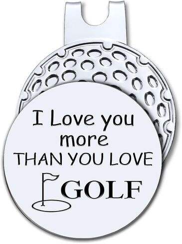 Hafhue I Love You More Thank You Love Golf Ball Marker with Magnetic Hat Clip,Funny Golf Accessories and Golf Gifts for Women Men Mom Grandma, for Golfer Golf Lovers in Saudi Arabia