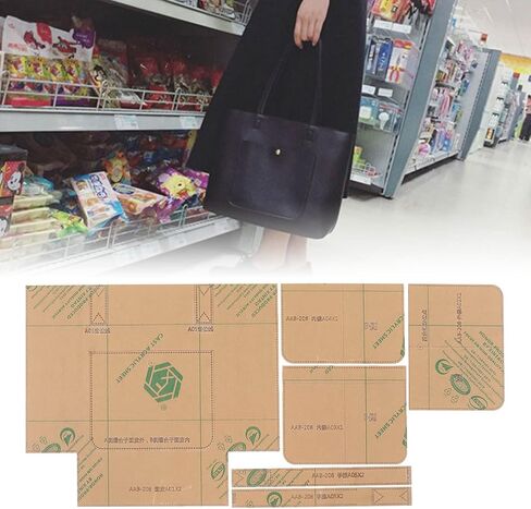 Handbag Templates Acrylic Precise Cutting Transparent Portable Bag Pattern Stencils for Shoulder Bags Leather Craft DIY Tailors Sewing Enthusiasts 6 Pack in Saudi Arabia