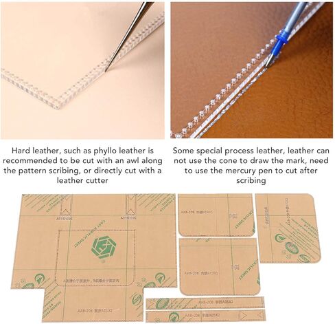 Handbag Templates Acrylic Precise Cutting Transparent Portable Bag Pattern Stencils for Shoulder Bags Leather Craft DIY Tailors Sewing Enthusiasts 6 Pack in Saudi Arabia