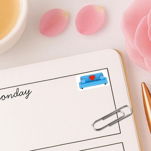 Therapist Appointment Planner Sticker / 54 Fun Vinyl Stickers (1/2") / Psychologist Psychiatrist/Health Wellness Self Care Essential Productivity Life/Bujo Bullet Journaling (Matte Vinyl, 1 Sheet) in Saudi Arabia