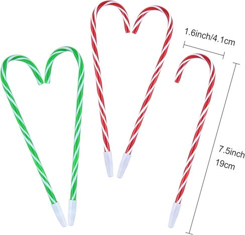 48PCS Christmas Candy Cane Pen Christmas Ballpoint Pens with Black Ink Office School Stationery Supplies for Holiday New Years Home Decor Xmas Googie Bag Party Favor, Red in Kuwait