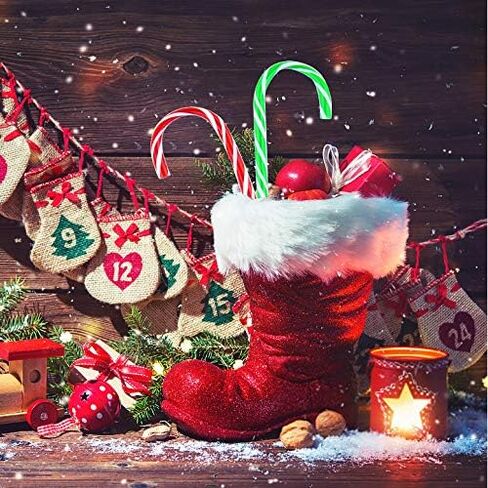 48PCS Christmas Candy Cane Pen Christmas Ballpoint Pens with Black Ink Office School Stationery Supplies for Holiday New Years Home Decor Xmas Googie Bag Party Favor, Red in Kuwait