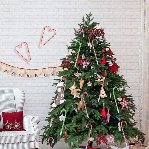 48PCS Christmas Candy Cane Pen Christmas Ballpoint Pens with Black Ink Office School Stationery Supplies for Holiday New Years Home Decor Xmas Googie Bag Party Favor, Red in Kuwait