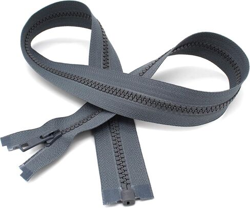 YKK® 26" Vislon Zipper ~ YKK #5 Molded Plastic Sport Zipper ~ Separating - 578 Medium Grey (1 Zipper/Pack) in Saudi Arabia