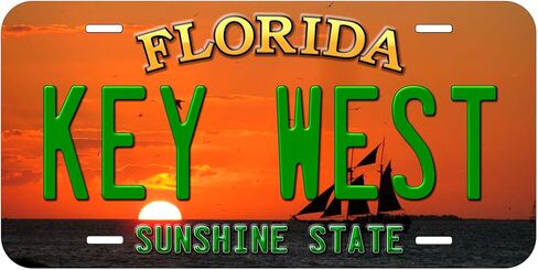Key West Florida Novelty Car Auto License Plate in Saudi Arabia