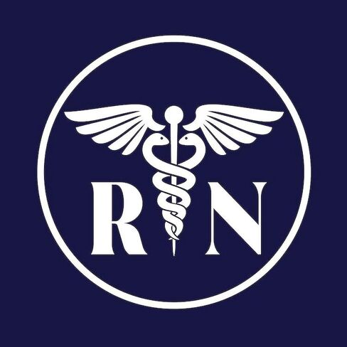 CafePress RN Nurse Caduceus Gift 5.5" Round Car Magnet Magnetic Bumper Display in Saudi Arabia