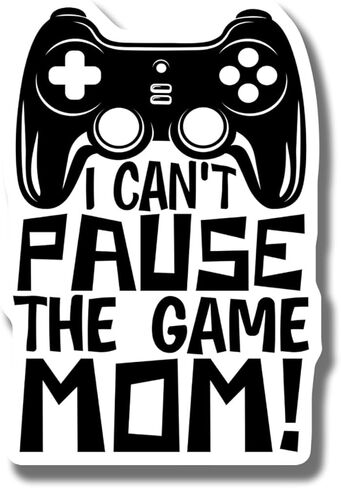Funny Video Game Magnet - Gamer Gift - I Can't Pause The Game Mom - Refrigerator Decor - Geeky Kitchen Magnet - Nerdy Fridge Magnet - Car Magnet AAMT1270 in Saudi Arabia