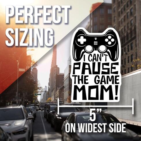 Funny Video Game Magnet - Gamer Gift - I Can't Pause The Game Mom - Refrigerator Decor - Geeky Kitchen Magnet - Nerdy Fridge Magnet - Car Magnet AAMT1270 in Saudi Arabia