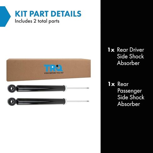 TRQ Rear Shock Absorber Set Compatible with 2014-2017 Mazda 6 2019-2021 CX-5 in Saudi Arabia