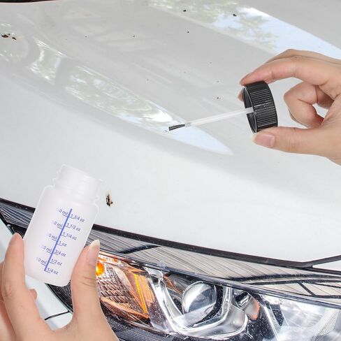 6 Pack 1&2 Oz Touch Up Paint Container with Brush and Lid, Empty Paint Touch Up Bottles Vehicle Paints Chip Repair Applicator for Fixing Car Scratches, Damage in Saudi Arabia