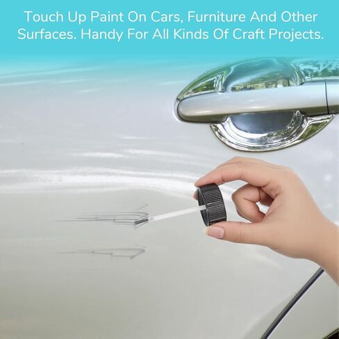 6 Pack 1&2 Oz Touch Up Paint Container with Brush and Lid, Empty Paint Touch Up Bottles Vehicle Paints Chip Repair Applicator for Fixing Car Scratches, Damage in Saudi Arabia
