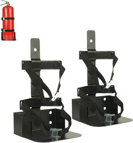 Fire Extinguisher Mount,Heavy Duty Vehicle Bracket Compatible with 20lb ABC, 10lb CO2 or a 15lb CO2 Fire Extinguishers（Red ） in Saudi Arabia