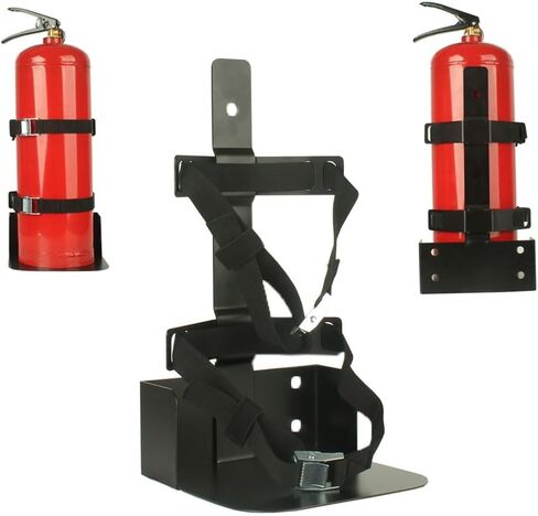 Fire Extinguisher Mount,Heavy Duty Vehicle Bracket Compatible with 20lb ABC, 10lb CO2 or a 15lb CO2 Fire Extinguishers（Red ） in Saudi Arabia