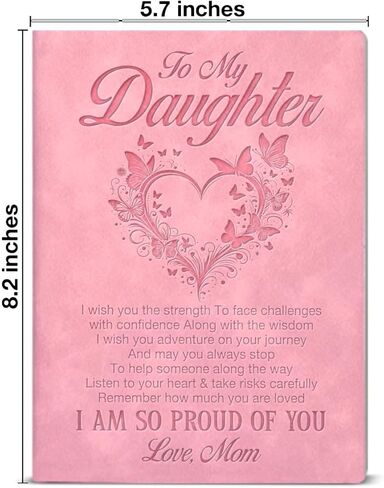 Daughter Gift Notebook from Mom I Am So Proud of You Writing Journal Gift for Daughter Graduation Birthday Christmas in Saudi Arabia