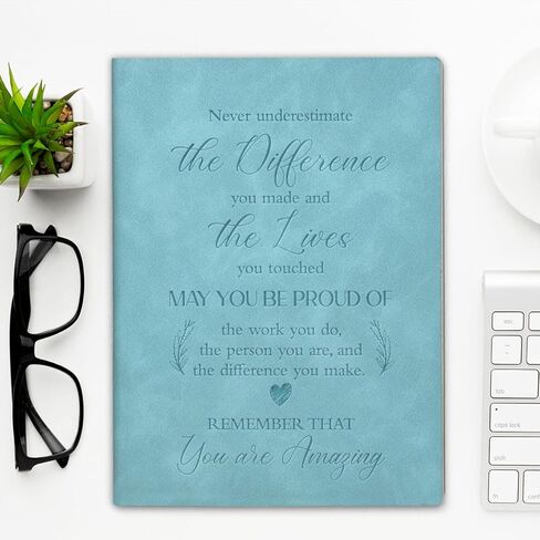 Inspirational Notebook Employee Appreciation Gifts May You Proud of the Work You Do Journal Thank You Gift for Coworker Colleague-Blue in Saudi Arabia