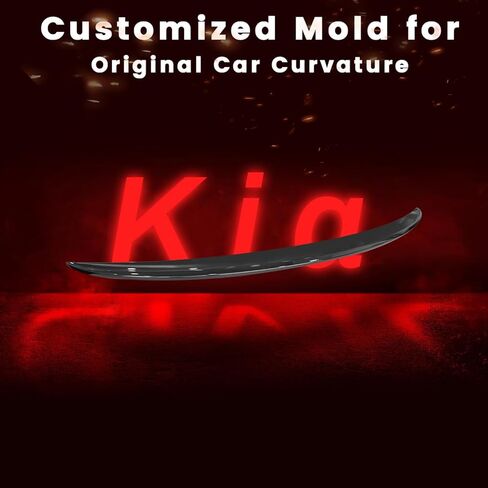 سبويلر لسيارة Optima K5 2014 2015 بدون حفر ABS جناح سبويلر خلفي متوافق مع Kia Optima K5/LX LXS/GT/EX (أسود لامع) in Kuwait