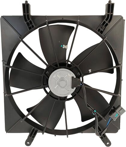 PartsFlow Radiator & AC Condenser Cooling Fan Assembly Pair For 2002 2003 2004 2005 2006 Honda CR-V/Element 19015PZDA01 in Saudi Arabia