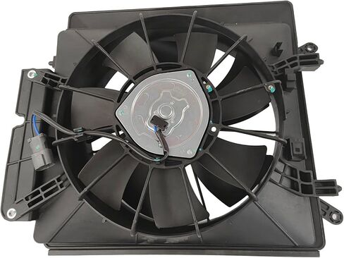 PartsFlow Radiator & AC Condenser Cooling Fan Assembly Pair For 2002 2003 2004 2005 2006 Honda CR-V/Element 19015PZDA01 in Saudi Arabia