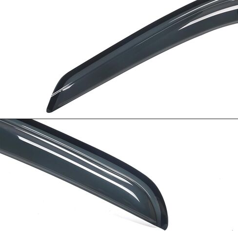 Window Visors Compatible with 1995-2004 Toyota Tacoma Extended Cab, Sun Rain Guard Vent Smoke Slim Style Wind Deflector 4Pcs by IKON MOTORSPORTS, 1997 1997 1998 1999 2000 2001 2002 2003 in Saudi Arabia