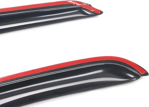 Window Visors Compatible with 1995-2004 Toyota Tacoma Extended Cab, Sun Rain Guard Vent Smoke Slim Style Wind Deflector 4Pcs by IKON MOTORSPORTS, 1997 1997 1998 1999 2000 2001 2002 2003 in Saudi Arabia