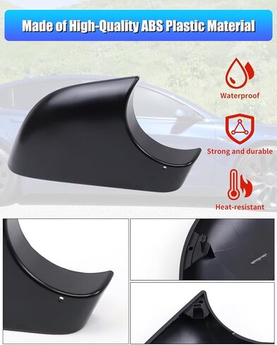 Mirror Lower Cover,Passenger Side Rearview Mirror Base Cover Compatible with Tesla model 3 2021-2023, OE 8202102 8202202 22873005 22873006 (black, model 3 Passenger Side) in Saudi Arabia