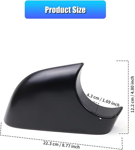 Mirror Lower Cover,Passenger Side Rearview Mirror Base Cover Compatible with Tesla model 3 2021-2023, OE 8202102 8202202 22873005 22873006 (black, model 3 Passenger Side) in Saudi Arabia