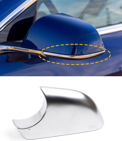 Mirror Lower Cover,Passenger Side Rearview Mirror Base Cover Compatible with Tesla model 3 2021-2023, OE 8202102 8202202 22873005 22873006 (black, model 3 Passenger Side) in Saudi Arabia
