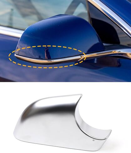 Mirror Lower Cover,Passenger Side Rearview Mirror Base Cover Compatible with Tesla model 3 2021-2023, OE 8202102 8202202 22873005 22873006 (black, model 3 Passenger Side) in Saudi Arabia