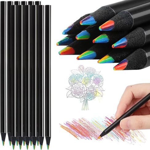 Art Supplies, 12 Colored Rainbow Pencils, Party Favors, Arts And Crafts in Saudi Arabia