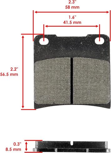 Caltric Front & Rear Brake Pads Compatible with Suzuki Gsx600F Gsx-600F Katana 600F 1988-1997 in Saudi Arabia