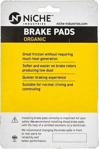 NICHE Brake Pad Kit for Yamaha Grizzly 550 700 Raptor 250 350 3B4-W0045-00 3B4-W0045-10 Front Organic in Saudi Arabia